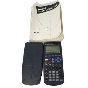 Texas Instruments TI-89 Graphing Calculator Black Tested Working Math w Manual